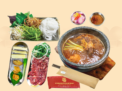 Bún Bò Thố Đá Sườn Sụn