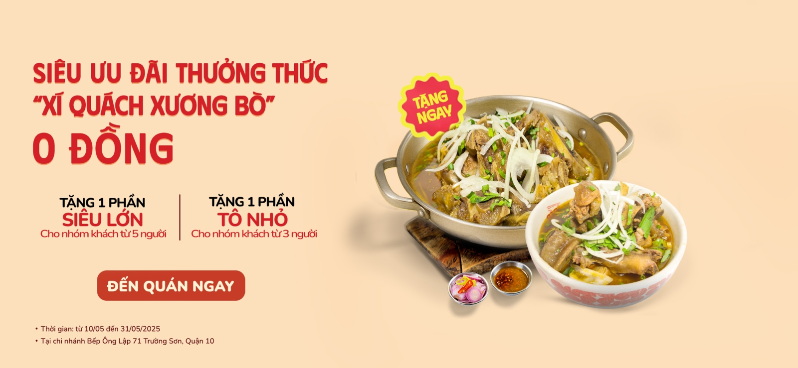 Bún bò thố đá nhiều topping nhất Sài Gòn - beponglap.vn